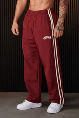 Double-strip stitched printed casual pants - muscleflexzone