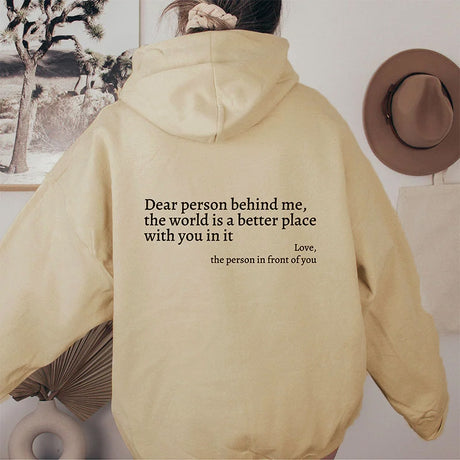 Women's Plush Letter Printed Kangaroo Pocket Drawstring Printed Hoodie Unisex Trendy Hoodies - muscleflexzone