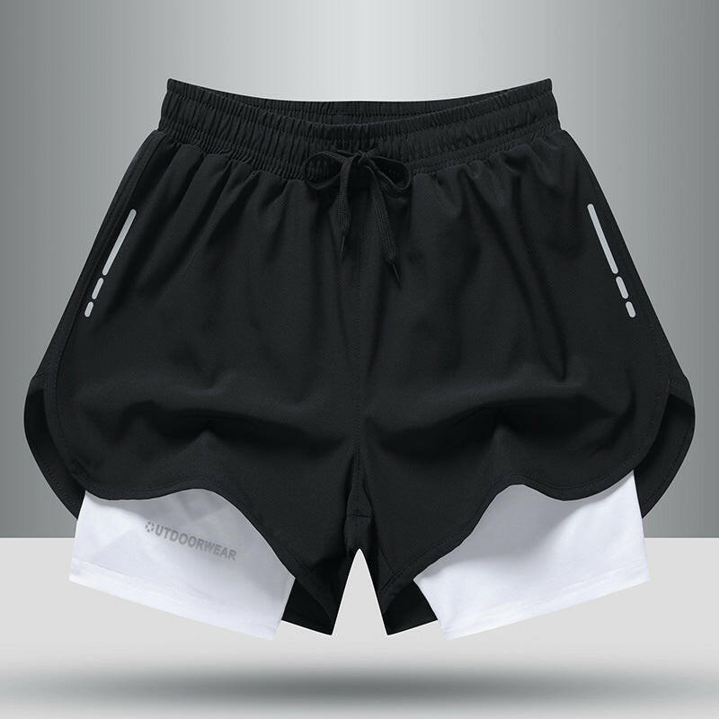 Men's Sports Shorts Double Layer - muscleflexzone