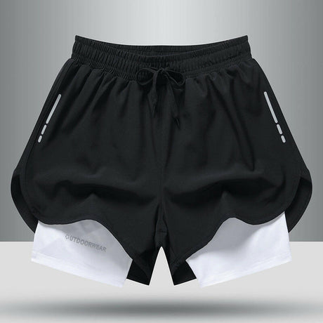Men's Sports Shorts Double Layer - muscleflexzone