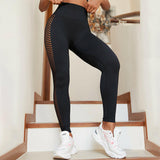 Fitness Yoga Pants Hollow Out Leggings - muscleflexzone