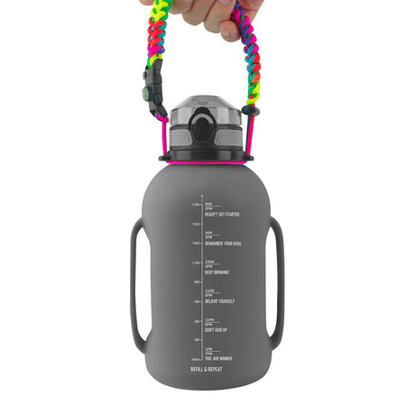 2000ML Silicone Folding Outdoor Sports Water Bottle - muscleflexzone