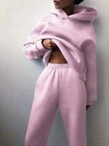 Essential Winter Hoodie Sweat Set - muscleflexzone