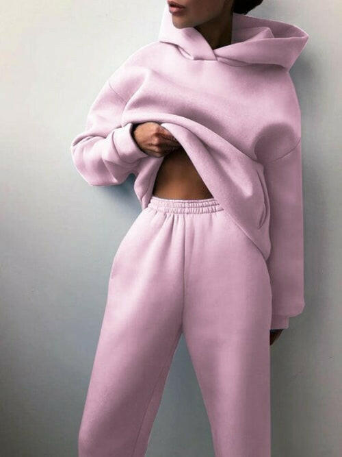 Essential Winter Hoodie Sweat Set - muscleflexzone