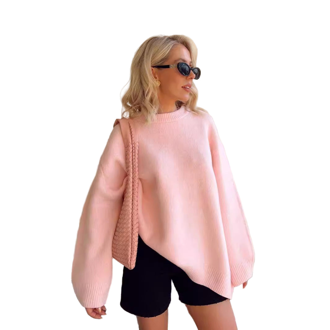 Sweet Pink Knit Sweater - muscleflexzone