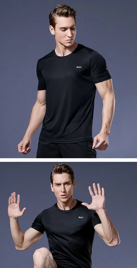 Multicolor run Gym Fitness T-Shirt - muscleflexzone