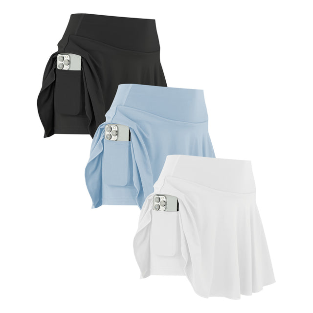 AeroVella | Women’s Quick-Dry Pleated Sports Skirt Set - muscleflexzone