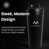 MFZ Premium Stainless Steel Protein Shaker Bottle - 750ml - muscleflexzone