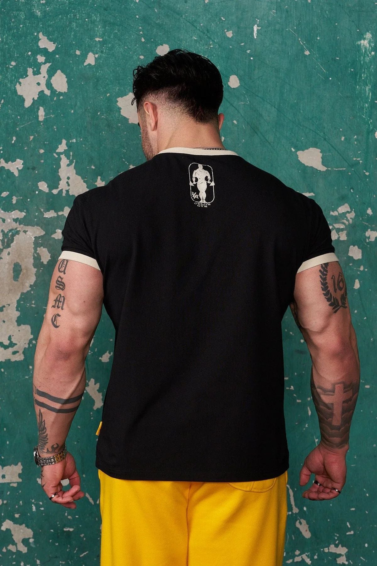 men's short-sleeved gold's gym - muscleflexzone