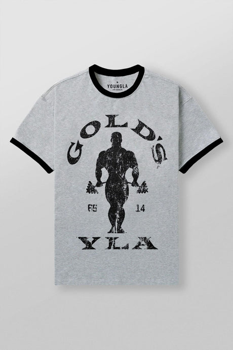 men's short-sleeved gold's gym - muscleflexzone