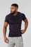 Men's Sportswear T-shirt Quick-Drying Elastic Casual O-Neck Knit Polyester Top Breathable Geometric Pattern Summer Trendy Brand