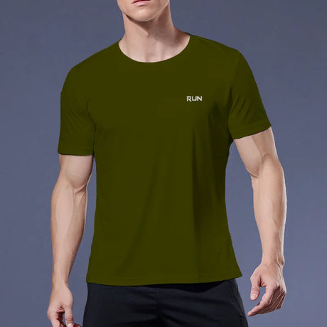 Multicolor run Gym Fitness T-Shirt - muscleflexzone