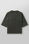 Men's oversized T-shirt foam print cotton - muscleflexzone