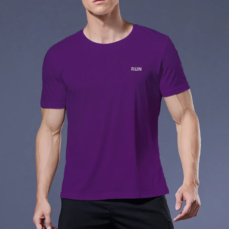 Multicolor run Gym Fitness T-Shirt - muscleflexzone