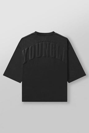 Men's oversized T-shirt foam print cotton - muscleflexzone
