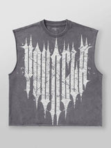 Men's Cotton Tank Top Short O-Neck