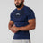 Men's Sportswear T-shirt Quick-Drying Elastic Casual O-Neck Knit Polyester Top Breathable Geometric Pattern Summer Trendy Brand - muscleflexzone