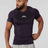 Men's Sportswear T-shirt Quick-Drying Elastic Casual O-Neck Knit Polyester Top Breathable Geometric Pattern Summer Trendy Brand - muscleflexzone
