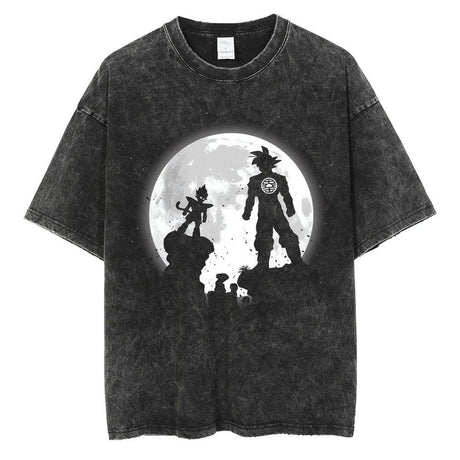 Dragon Ball Oversized Washed Anime T-shirts - muscleflexzone
