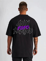 Men's Sports Fitness Crew Neck Oversized T-shirt