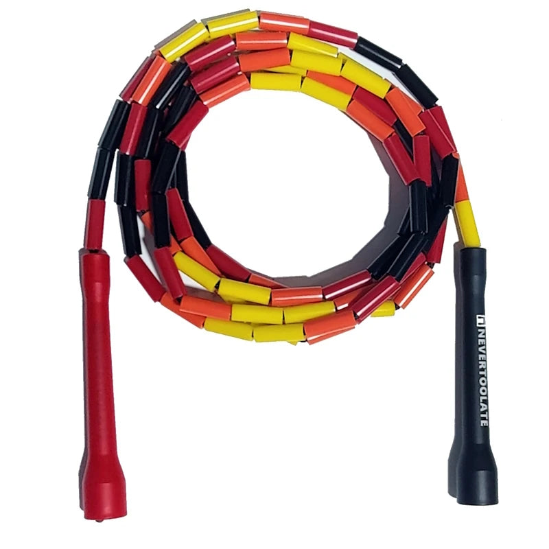 MFZ-BEADED CROSSOVER ROPE - BLACK/WHITE/YELLOW