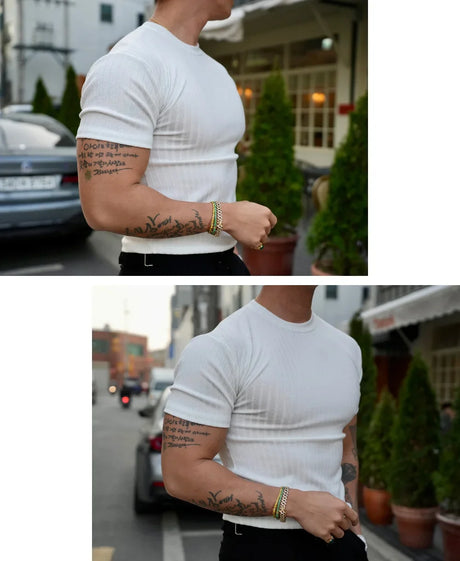 MFZ Vertical Stripe T-shirt - muscleflexzone