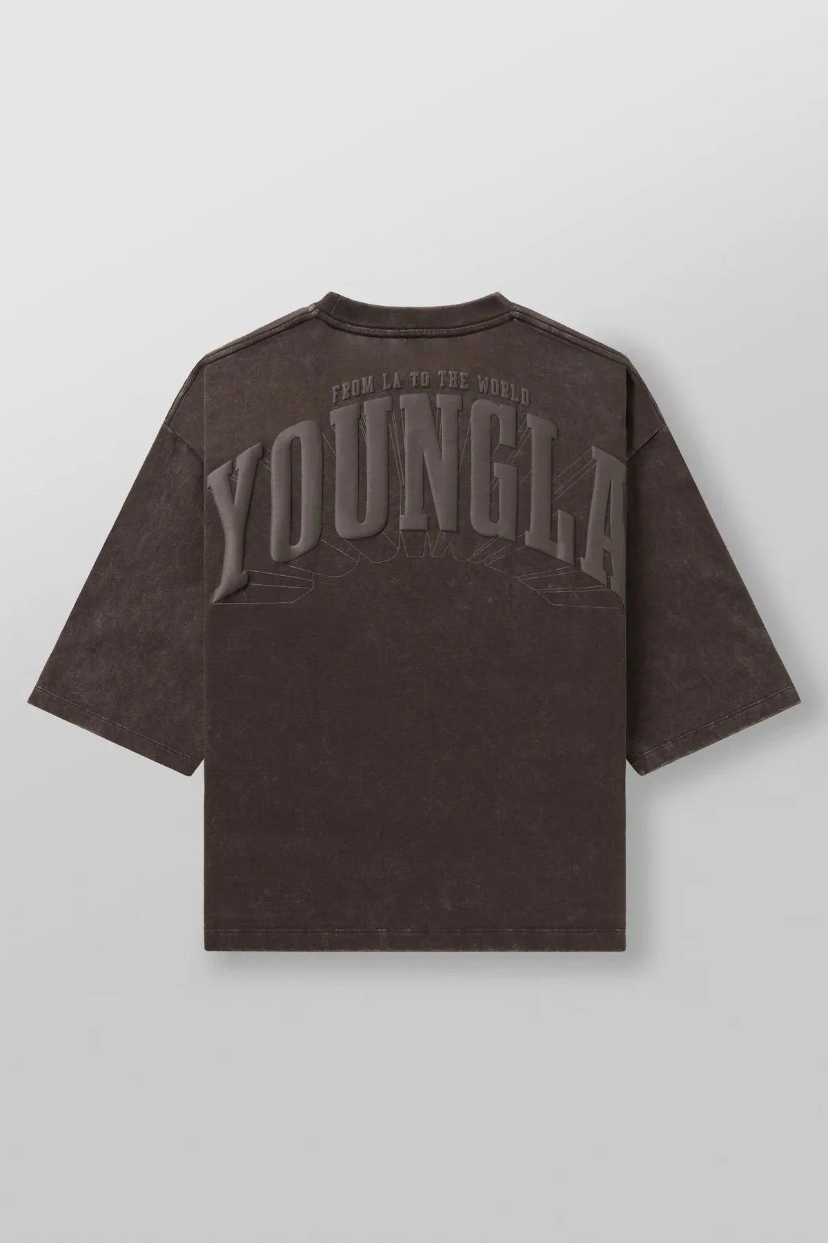 Men's oversized T-shirt foam print cotton