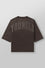 Men's oversized T-shirt foam print cotton