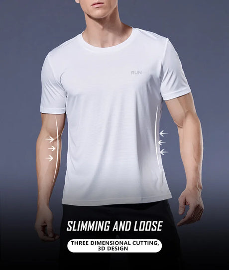 Multicolor run Gym Fitness T-Shirt - muscleflexzone