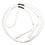 MFZ-BEADED CROSSOVER ROPE - BLACK/WHITE/YELLOW