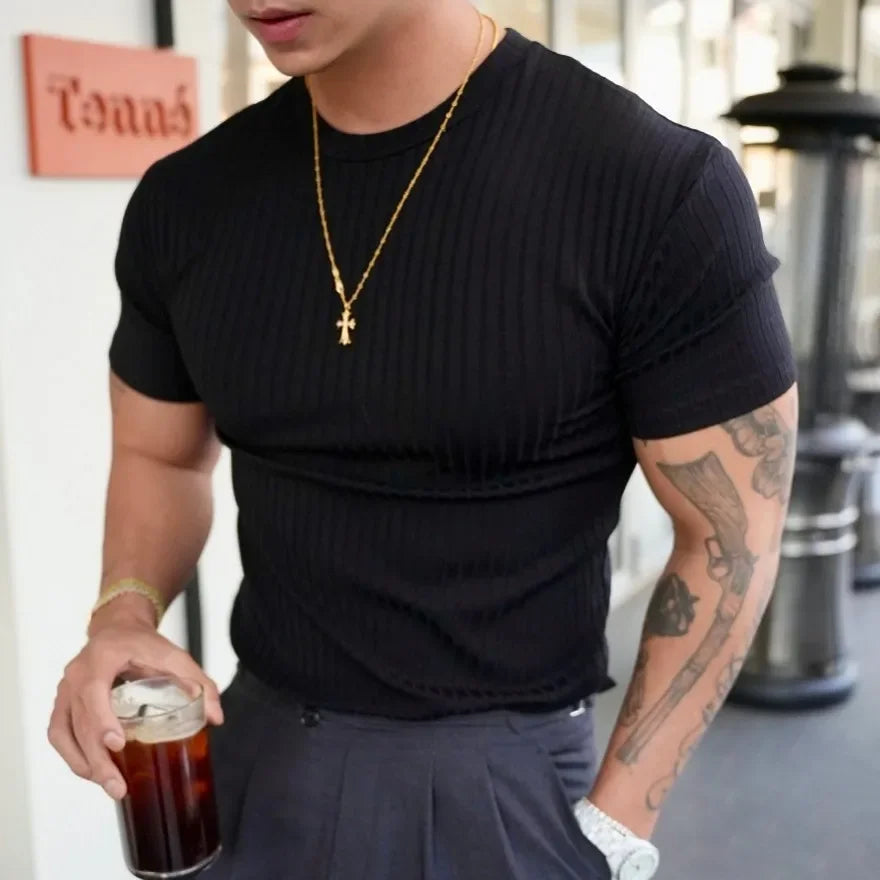 MFZ Vertical Stripe T-shirt - muscleflexzone
