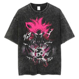 Dragon Ball Oversized Washed Anime T-shirts - muscleflexzone