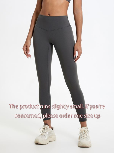 Women'S Solid Color Workout Leggings, Breathable & Comfortable Yoga Pants for Gym & Workout, Sports Stretchy Leggings - muscleflexzone