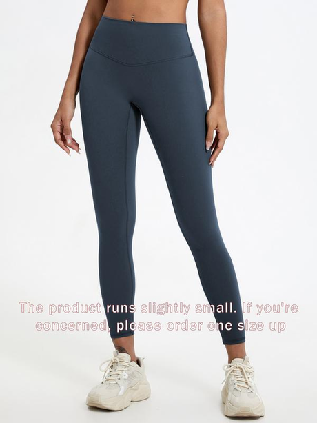 Women'S Solid Color Workout Leggings, Breathable & Comfortable Yoga Pants for Gym & Workout, Sports Stretchy Leggings - muscleflexzone