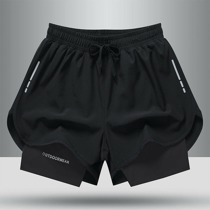 Men's Sports Shorts Double Layer - muscleflexzone