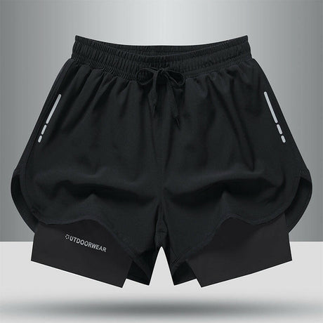 Men's Sports Shorts Double Layer - muscleflexzone