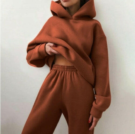 Essential Winter Hoodie Sweat Set - muscleflexzone