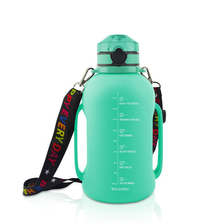 2000ML Silicone Folding Outdoor Sports Water Bottle - muscleflexzone
