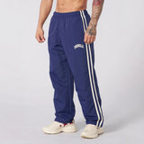 Double-strip stitched printed casual pants - muscleflexzone