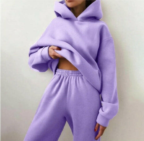 Essential Winter Hoodie Sweat Set - muscleflexzone