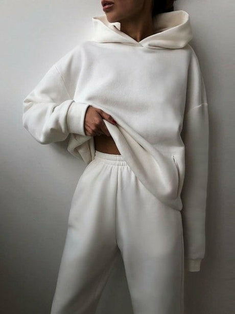 Essential Winter Hoodie Sweat Set - muscleflexzone
