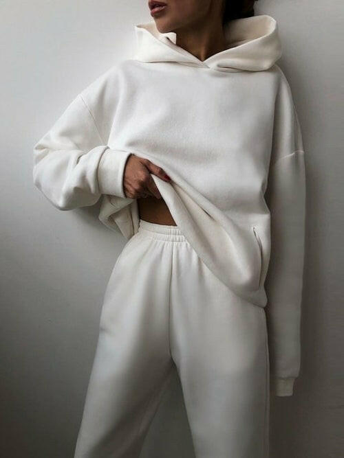 Essential Winter Hoodie Sweat Set - muscleflexzone