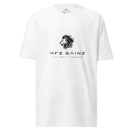 MFZ Gainz Premium Heavyweight Tee - muscleflexzone