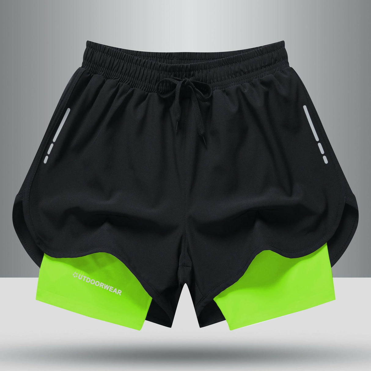 Men's Sports Shorts Double Layer - muscleflexzone
