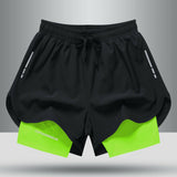 Men's Sports Shorts Double Layer - muscleflexzone