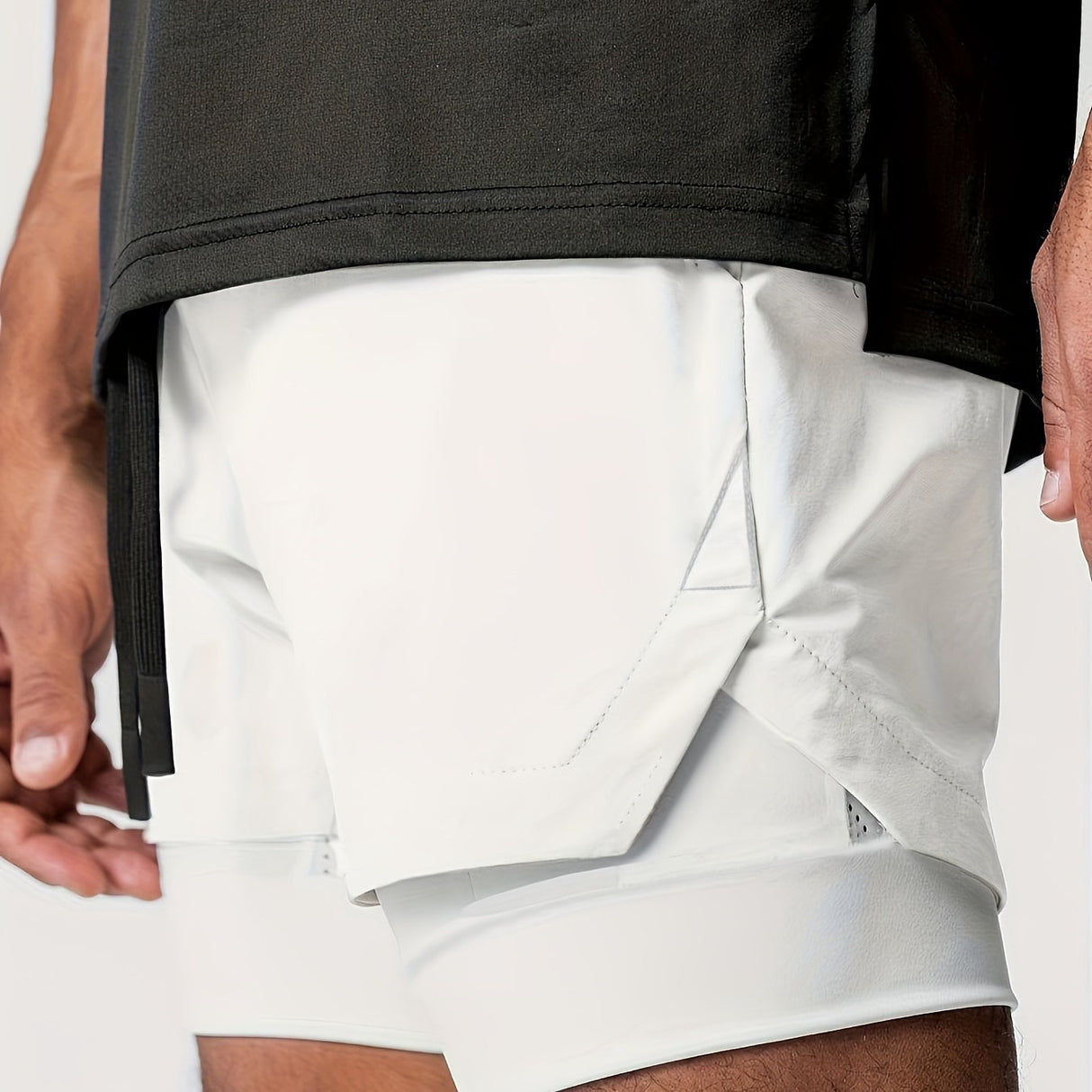 Men's 2-in-1 Double Layer Shorts With Inner Pocket - muscleflexzone