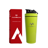 Muscle Flex™ Premium Stainless Steel Protein Shaker Bottle - 750ml - muscleflexzone