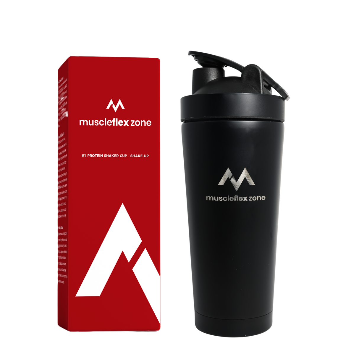 Muscle Flex™ Premium Stainless Steel Protein Shaker Bottle - 750ml - muscleflexzone