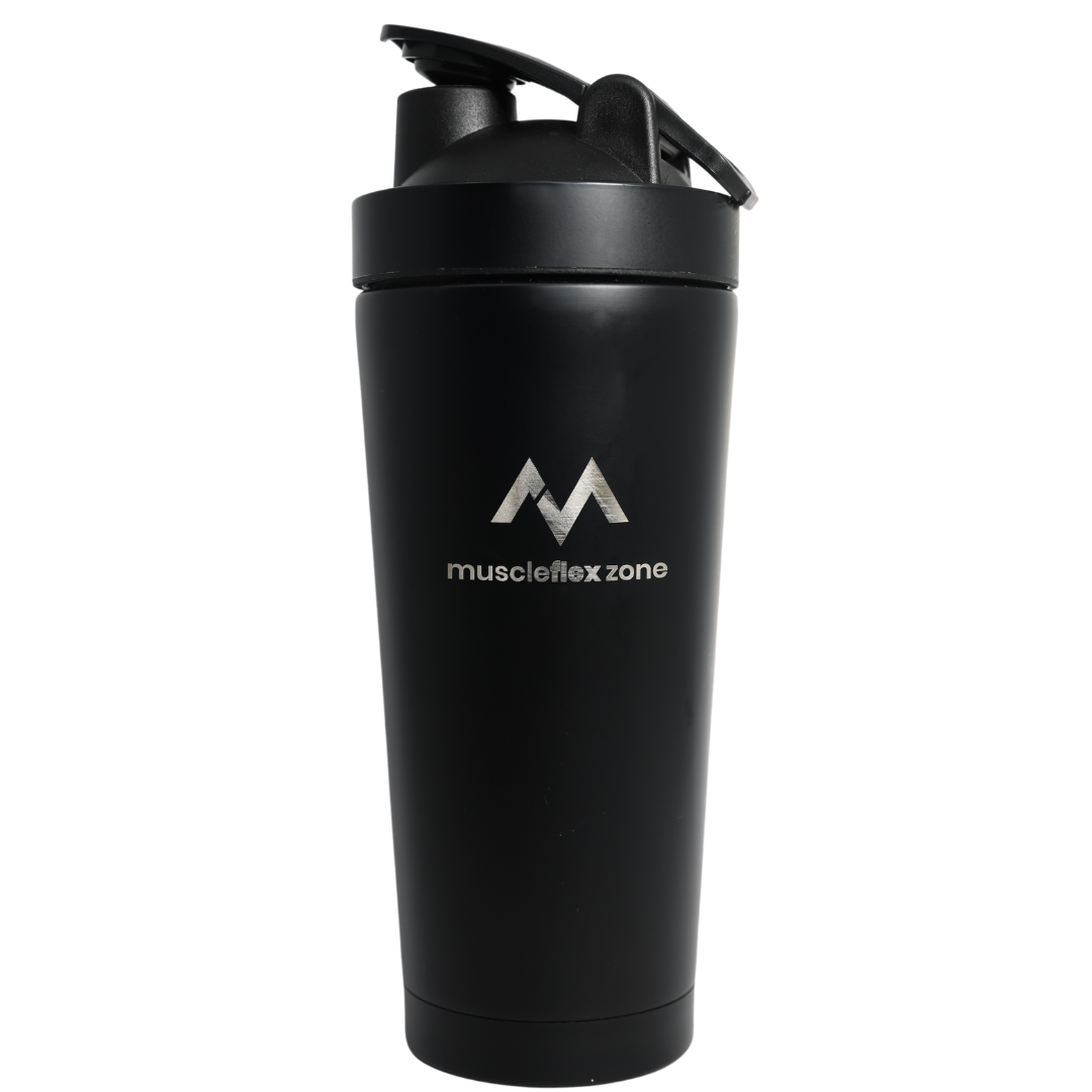 Muscle Flex™ Premium Stainless Steel Protein Shaker Bottle - 750ml - muscleflexzone