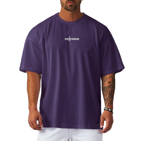 Mens Gym warriors Oversized T-shirt - muscleflexzone